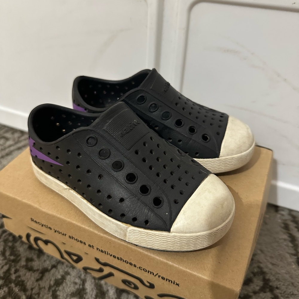 Native Kids Shoes - Black and White